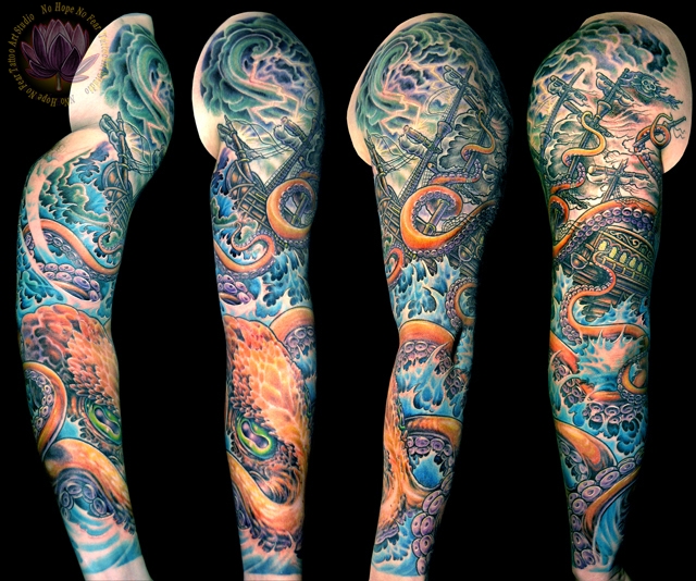 James Kern Sleeve Tattoos No Hope No Fear Tattoo Art Studio